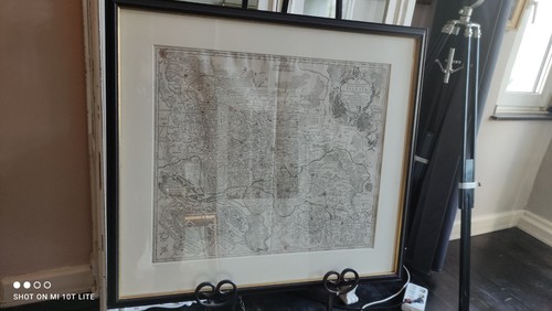 Antike landkarte von 1758 - landkarte,