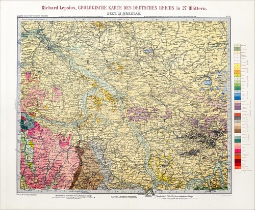 Lepsius geologische karte - lepsius,