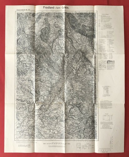 Meßtischblatt friedland - meßtischblatt, in