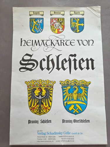 Heimatkarte von schlesien - heimatkarte,