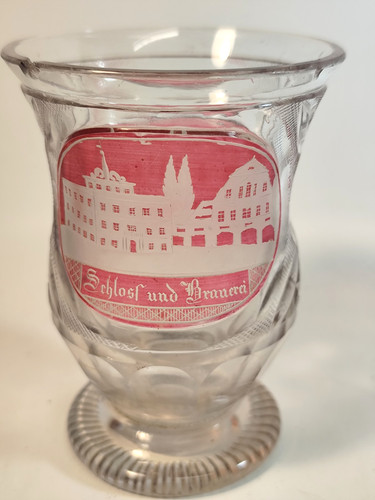 Bäderglas glas schloss - glas,